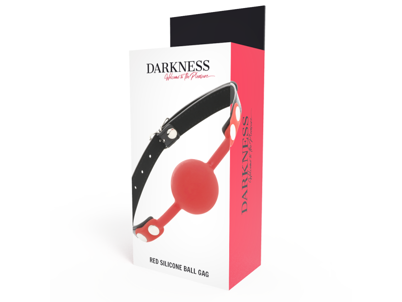 DARKNESS - RED SILICONE GAG