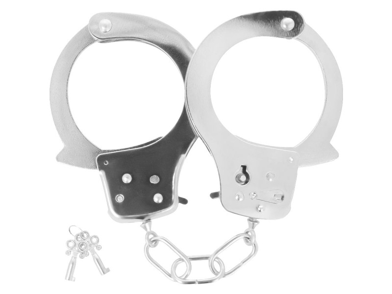 DARKNESS - METAL ANKLE HANDCUFFS WITH KEYS