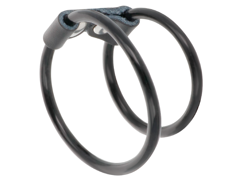 DARKNESS - DOUBLE FLEXIBLE PENIS RING