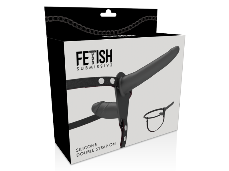 FETISH SUBMISSIVE HARNESS - BLACK DOUBLE PENETRATION