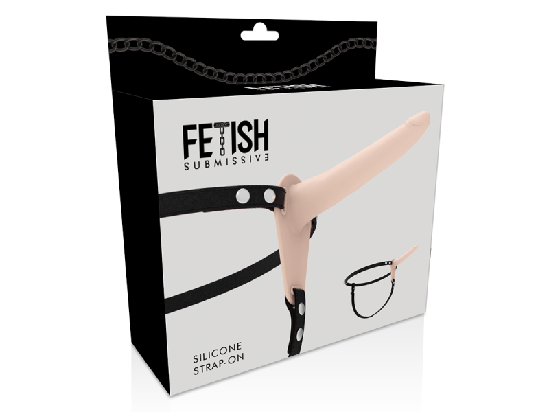 FETISH SUBMISSIVE HARNESS - FLESH SILICONE 15 CM