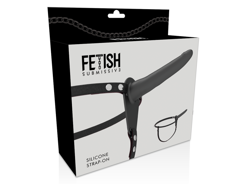 FETISH SUBMISSIVE HARNESS - BLACK SILICONE 15 CM