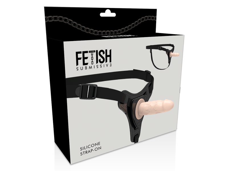 FETISH SUBMISSIVE HARNESS - FLESH REALISTIC SILICONE 12.5 CM