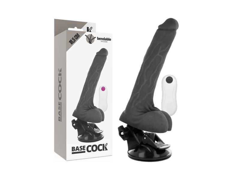 BASECOCK - REALISTIC ARTICULABLE REMOTE CONTROL BLACK 18.5 CM -O- 4 CM