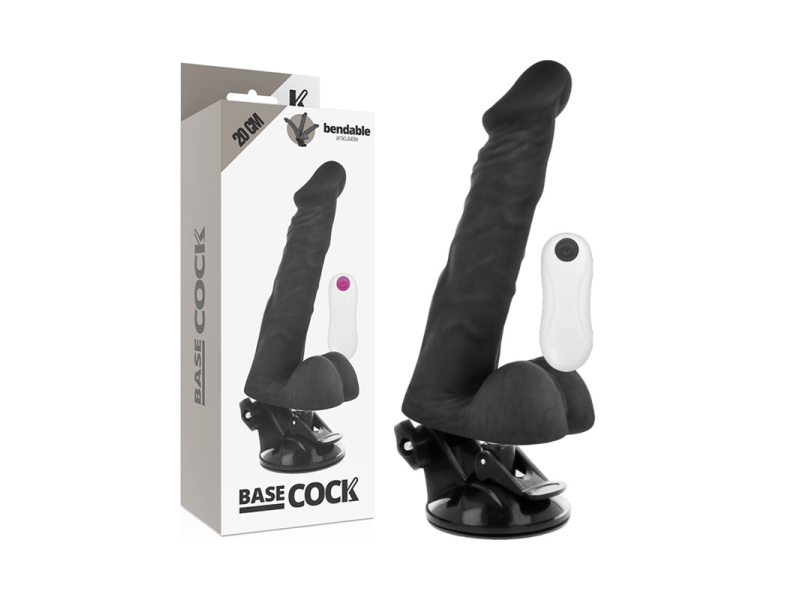 BASECOCK - REALISTIC ARTICULABLE REMOTE CONTROL BLACK 20 CM -O- 4.5 CM