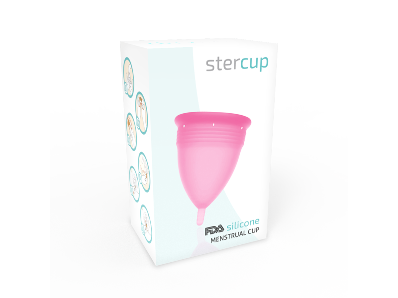 STERCUP - FDA SILICONE MENSTRUAL CUP PINK - SIZE L