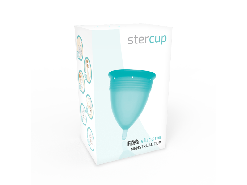 STERCUP - FDA SILICONE MENSTRUAL CUP AQUAMARINE - SIZE L