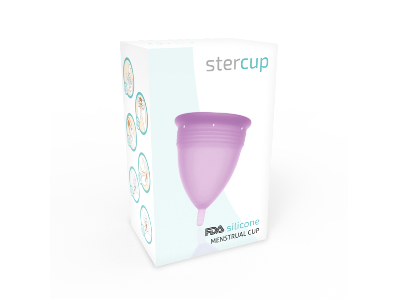 STERCUP - FDA SILICONE MENSTRUAL CUP VIOLET - SIZE L