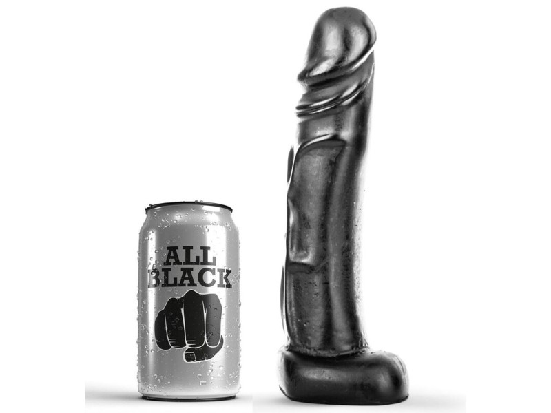 ALL BLACK - DILDO 22 CM