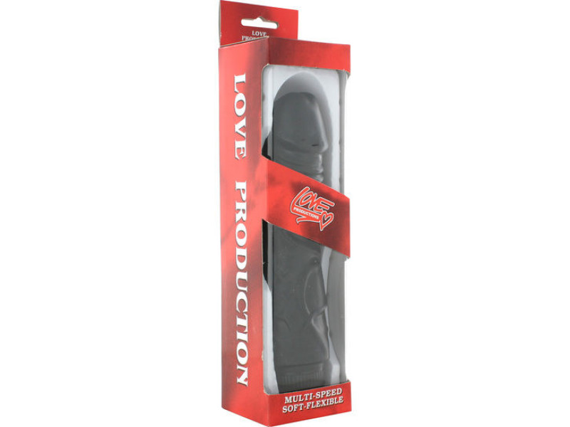 SEVEN CREATIONS - PERFECT PLEASURES BLACK VIBRATOR 22 CM