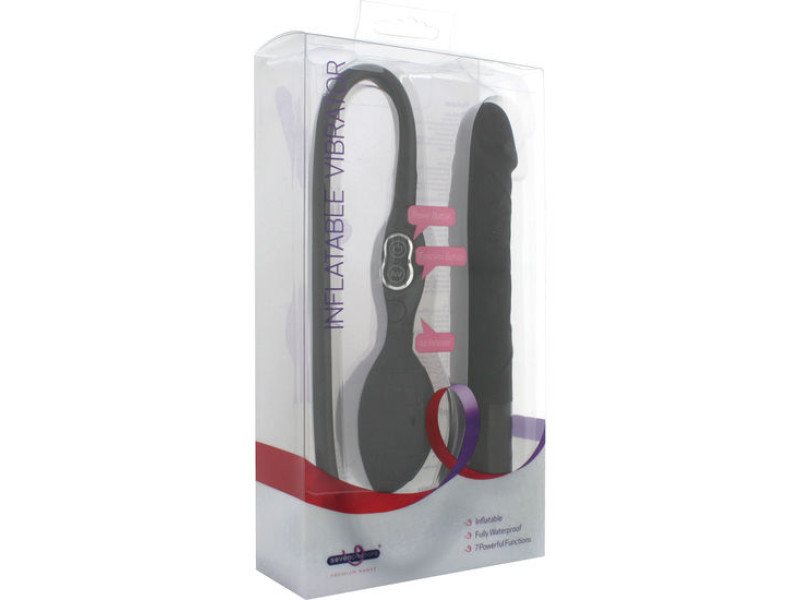 SEVEN CREATIONS - BLACK INFLATABLE VIBRATOR