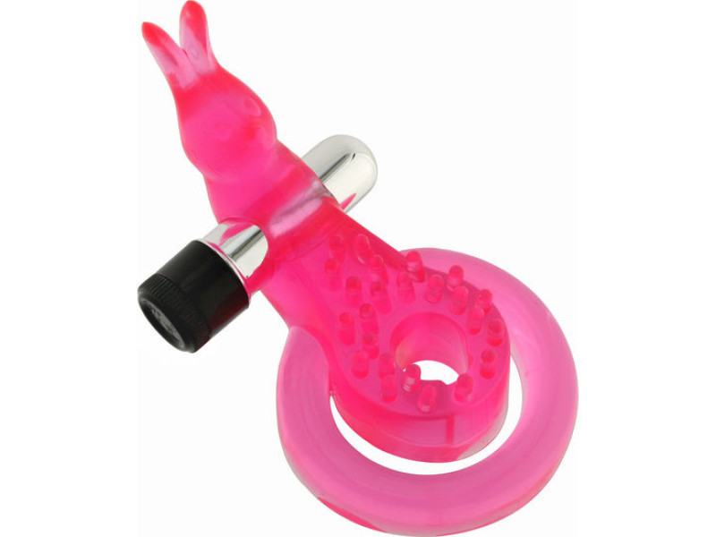 SEVEN CREATIONS - PINK BUTTERFLY PENIS AND TESTICLE RING