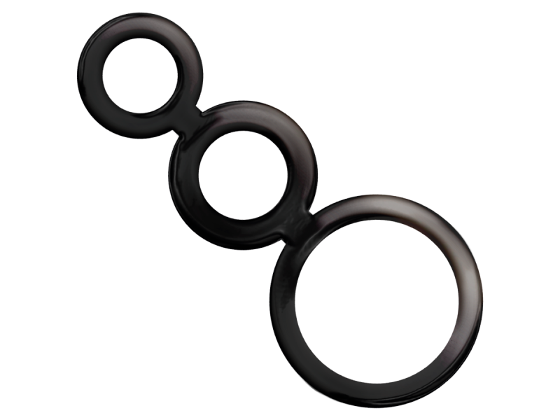 ADDICTED TOYS - RINGS SET FOR PENIS - SMOKED