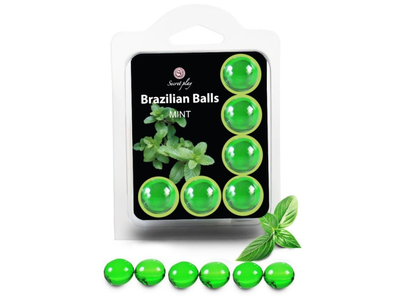 SECRETPLAY - SET 6 BRAZILIANS BALLS MINT