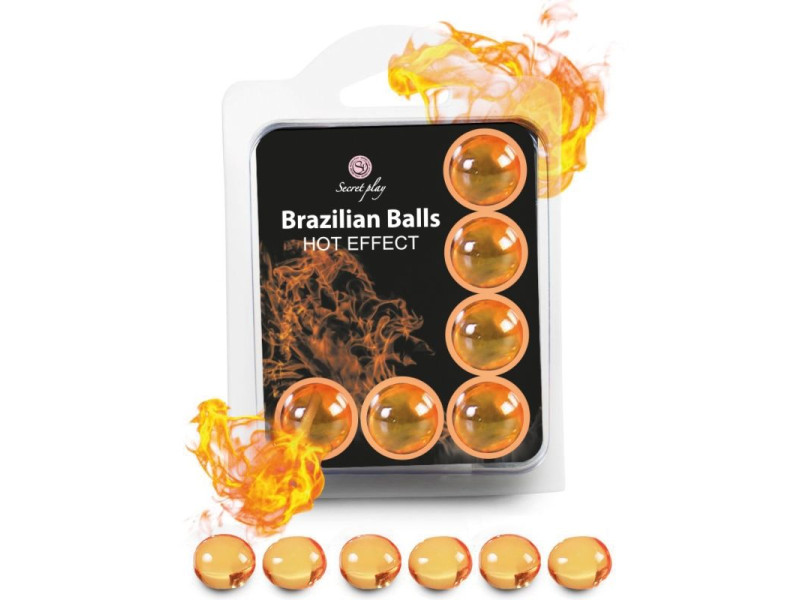 SECRETPLAY - SET 6 BRAZILIAN BALLS HEAT EFFECT