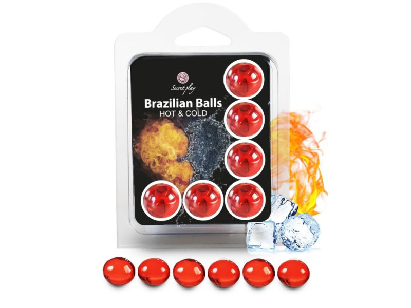 SECRETPLAY - SET 6 BRAZILIAN BALLS HOT AND COLD EFFECT