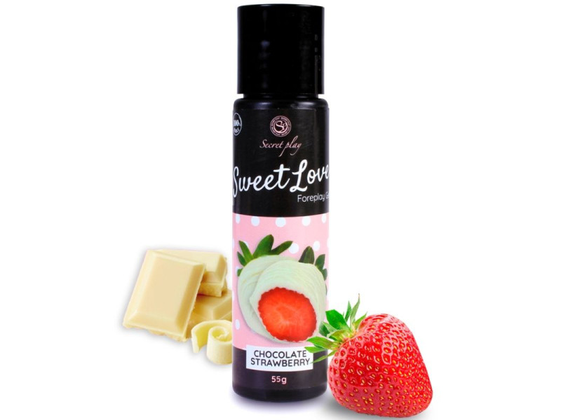 SECRETPLAY - GEL SWEET LOVE STRAWBERRY AND WHITE CHOCOLATE 60 ML