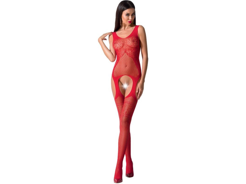 PASSION - WOMAN BS061 RED BODYSTOCKING ONE SIZE