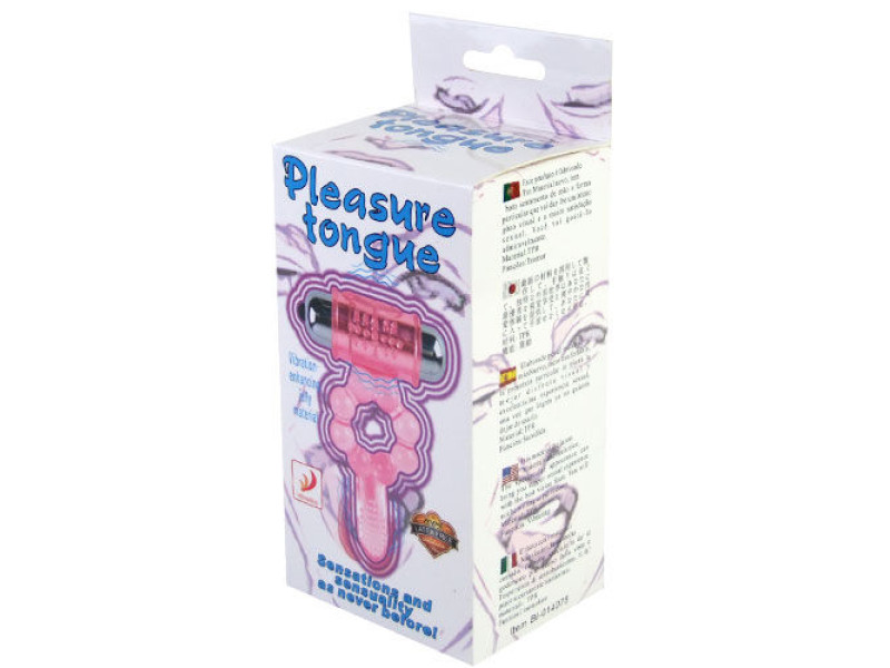 BAILE - SILICONE RING 10 TONGUE RHYTHMS WITH PINK VIBRATION