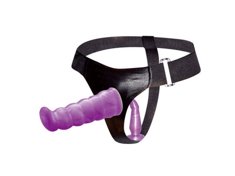 BAILE - LILAC FEMALE ANAL AND VAGINAL HARNESS GPOINT 17 CM