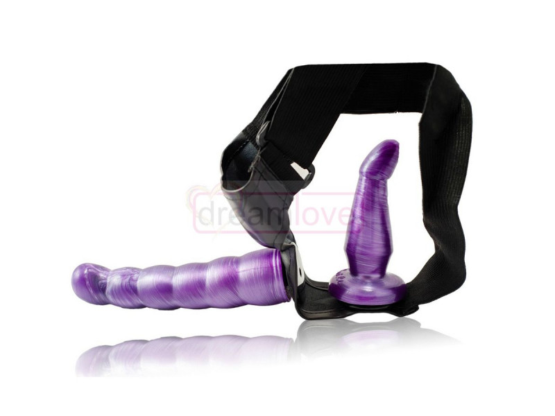 BAILE - LILAC FEMALE ANAL AND VAGINAL HARNESS GPOINT 17 CM