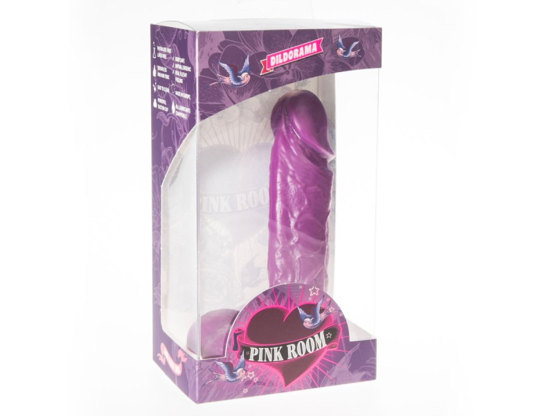 PINK ROOM - AMADEO REALISTIC DILDO PURPLE 15.5 CM