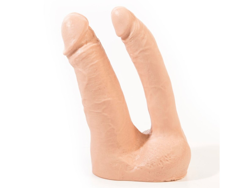 PINK ROOM - ARTHUS REALISTIC DOUBLE DILDO FLESH 17CM/15.5CM
