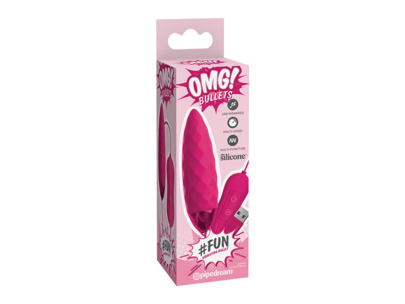 OMG - FUN VIBRATING BULLET PINK LUXE