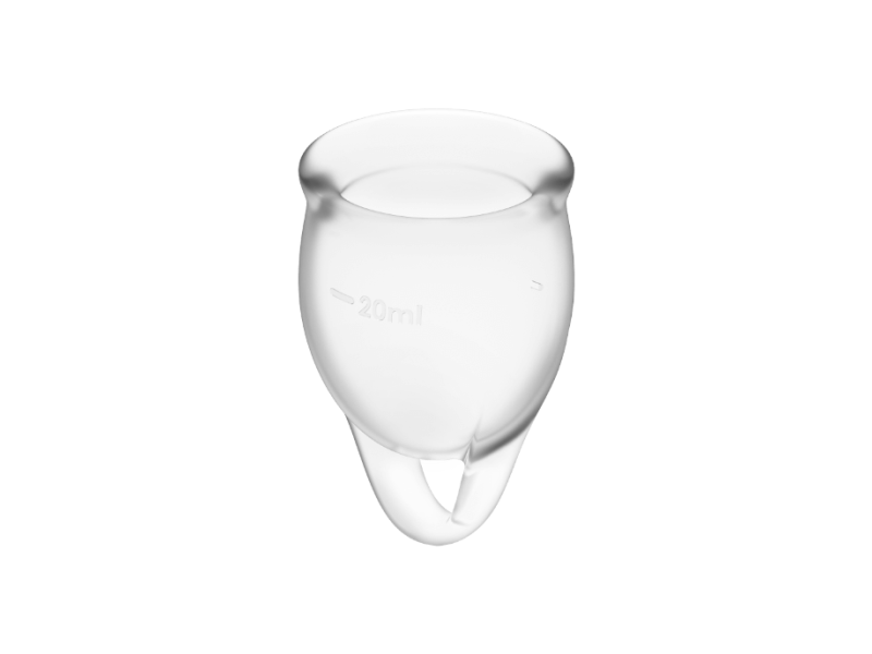 SATISFYER - FEEL CONFIDENT MENSTRUAL CUP CLEAR 15 + 20 ML