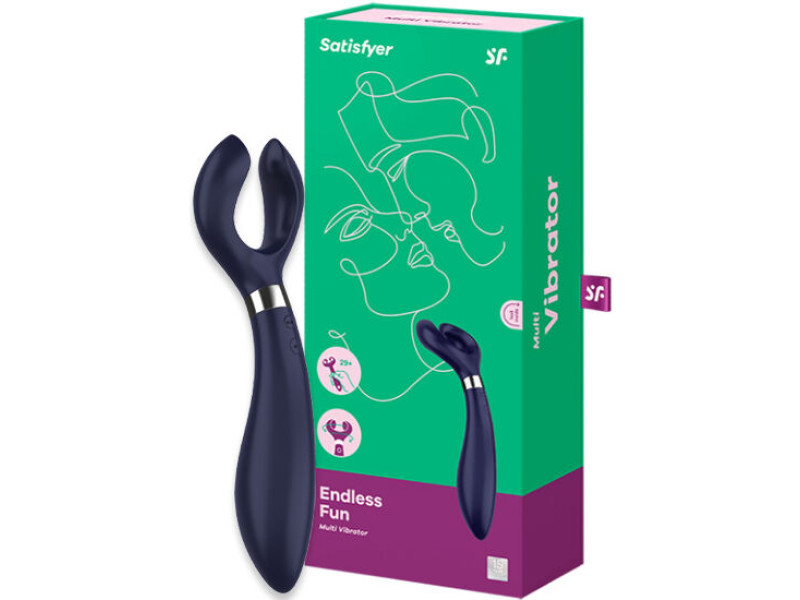 SATISFYER - ENDLESS FUN MULTI VIBRATOR 3 BLUE