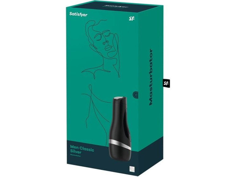 SATISFYER - MASTURBATOR MEN CLASSIC SILVER