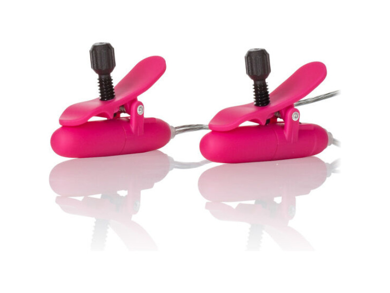 CALEXOTICS - VIBR HEATED NIPPLE TEASERS PINK