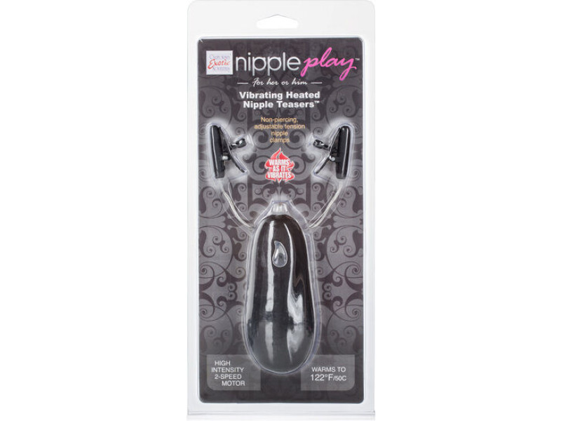 CALEXOTICS - VIBR HEATED NIPPLE TEASERS BLACK