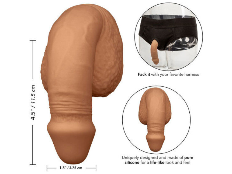 CALEXOTICS - SILICONE PACKING PENIS 12.75 CM CARAMEL