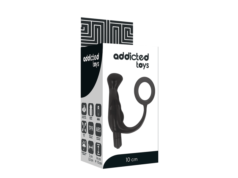 ADDICTED TOYS - VIBRATOR PROST TICO BLACK 10 CM