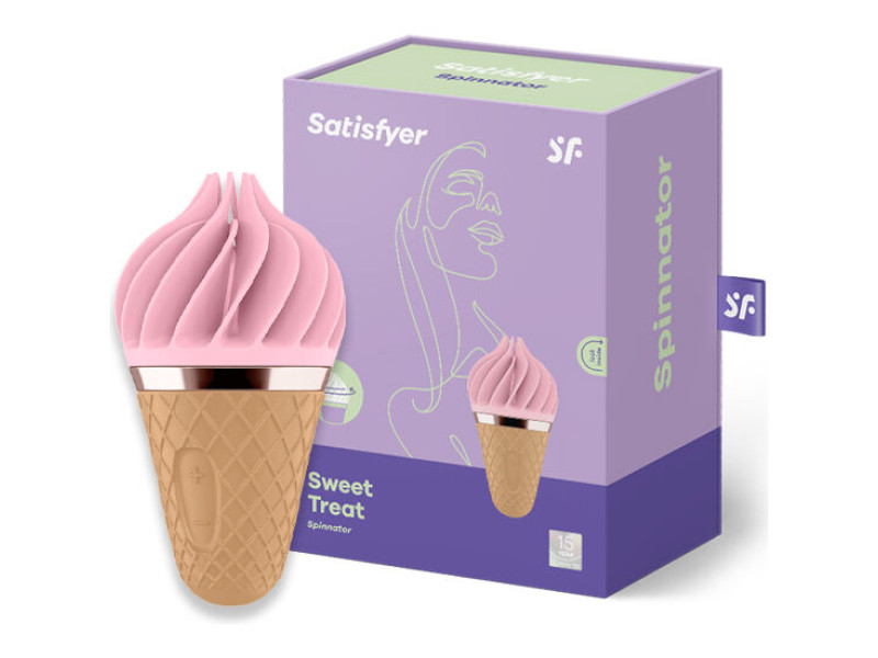 SATISFYER - SWEET TREAT SPINNATOR BROWN & PINK