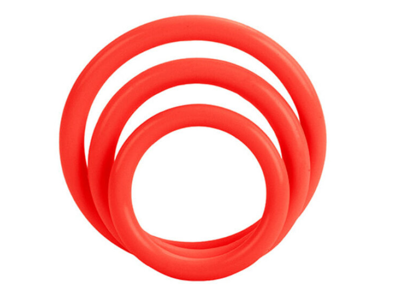 CALEXOTICS - TRI-RINGS SET RED