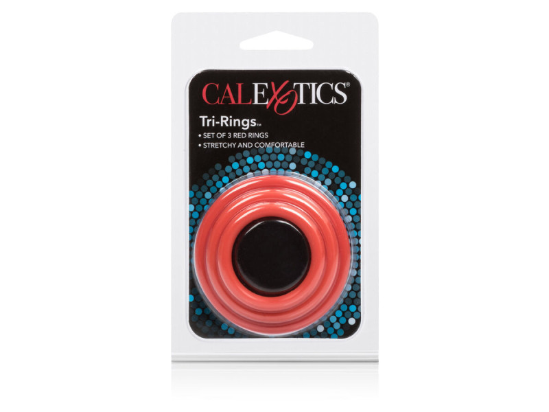 CALEXOTICS - TRI-RINGS SET RED