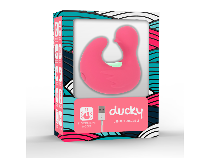 HAPPY LOKY - DUCKYMANIA RECHARGEABLE SILICONE STIMULATOR FINGER