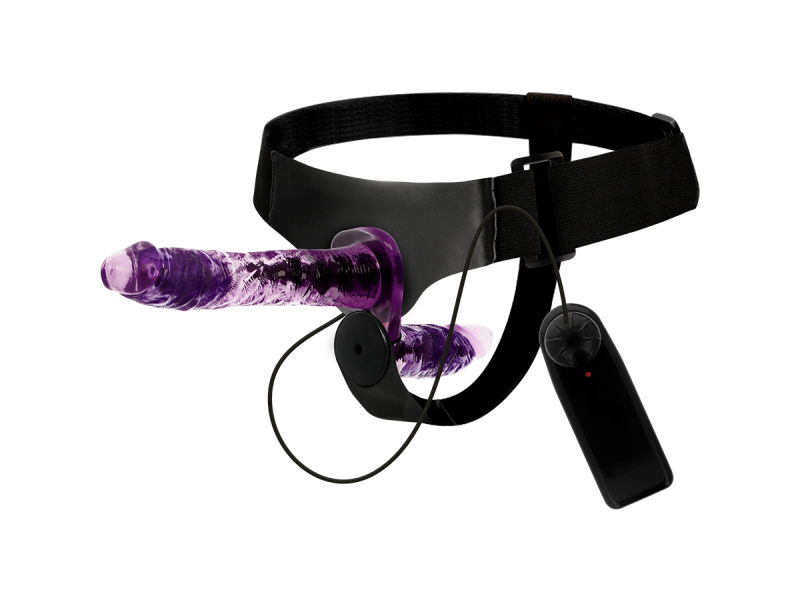 HARNESS ATTRACTION - RODNEY DOUBLE PENETRACI N VIBRATOR 18 CM -O- 3.5 CM