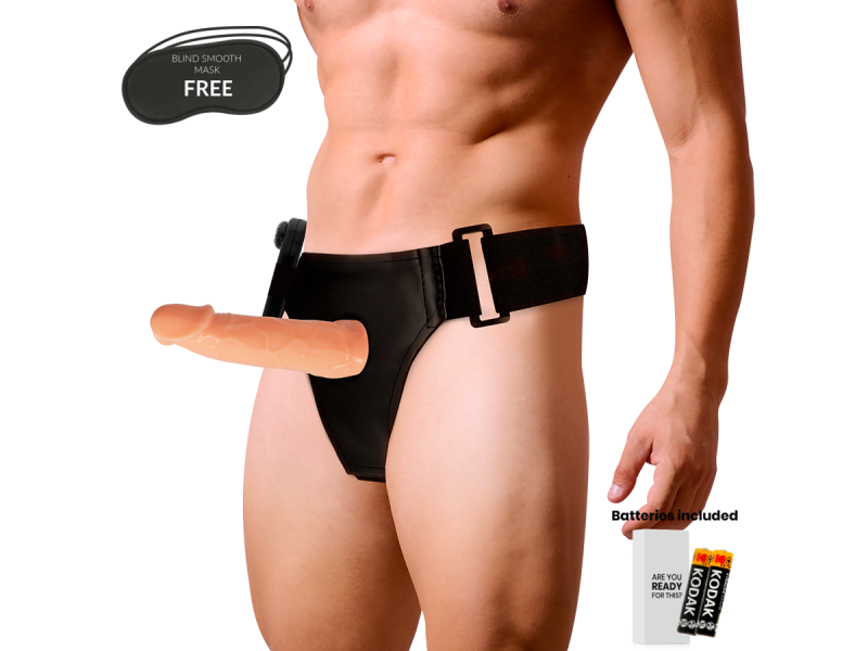 HARNESS ATTRACTION - WILLIAN HOLLOW RNES WITH VIBRATOR 17 CM -O- 4.5 CM