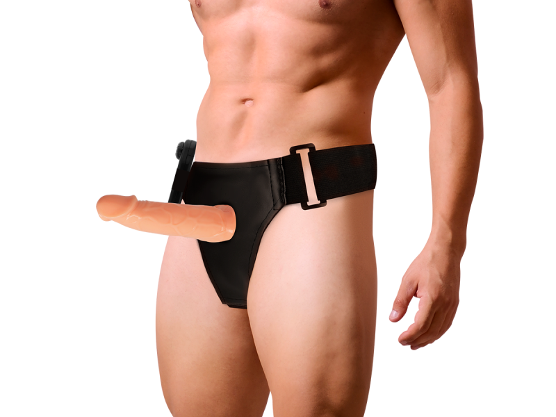 HARNESS ATTRACTION - WILLIAN HOLLOW RNES WITH VIBRATOR 17 CM -O- 4.5 CM