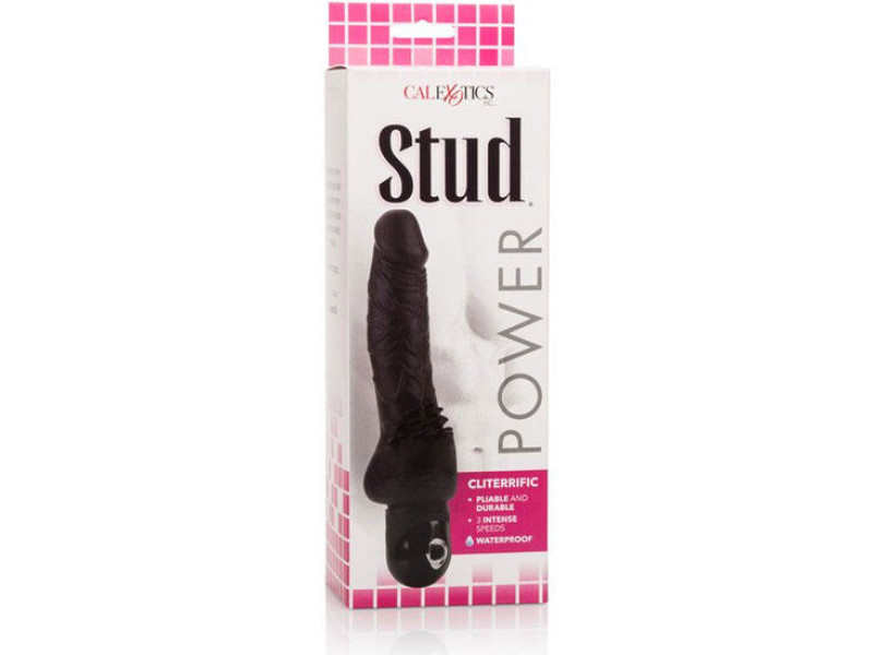 CALEXOTICS - POWER STUD CLITERRIFIC BLACK VIBRATOR