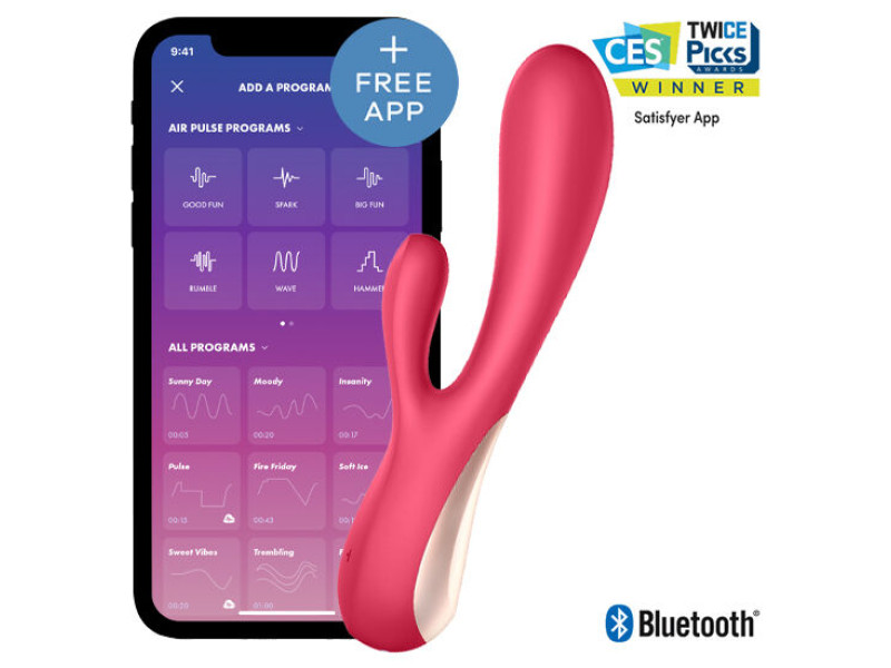 SATISFYER - MONO FLEX RED WITH APP
