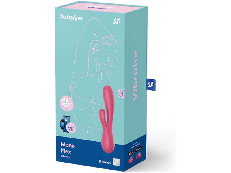 SATISFYER - MONO FLEX RED WITH APP