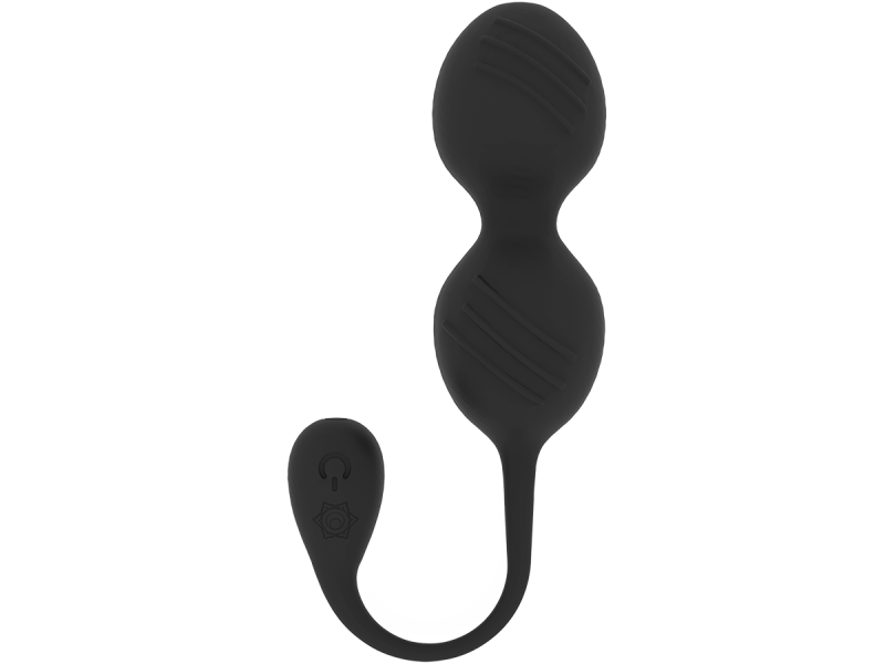 RITHUAL - NISHA RECHARGEABLE VIBRATING KEGEL BALLS BLACK