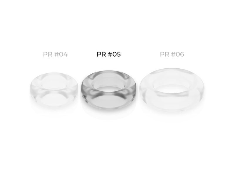 POWERING - SUPER FLEXIBLE AND RESISTANT PENIS RING 4.8CM PR05 CLEAR