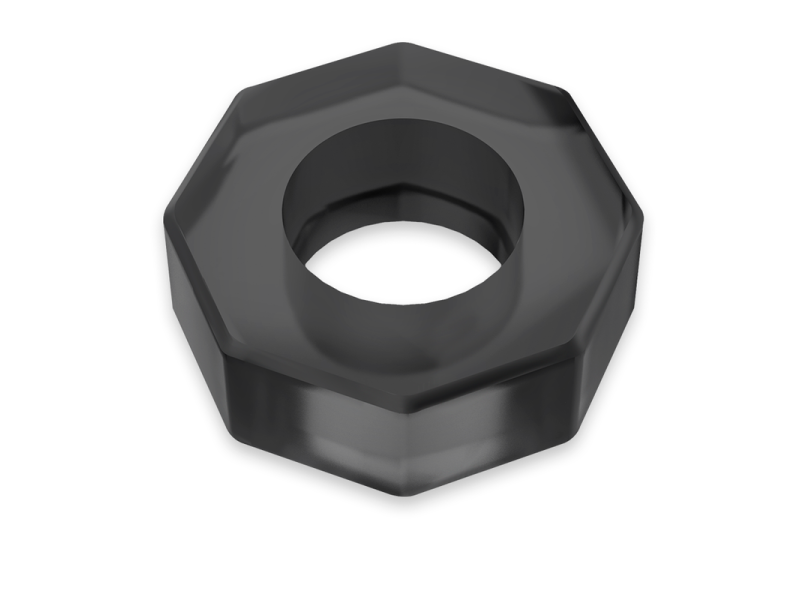 POWERING - SUPER FLEXIBLE AND RESISTANT PENIS RING 5CM PR10 BLACK