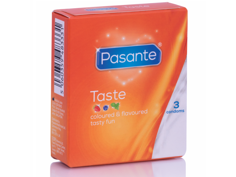 PASANTE - CONDOMS FLAVORS 3 UNITS