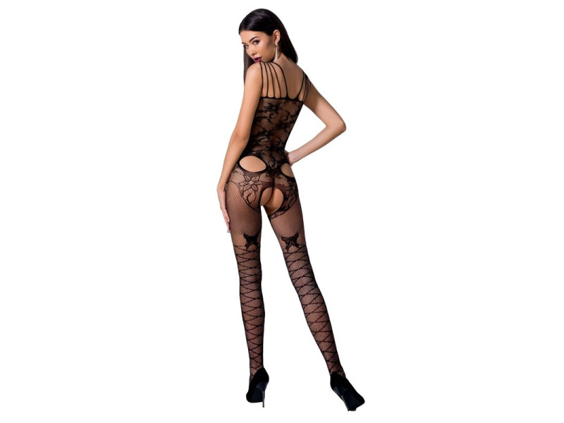 PASSION - WOMAN BS076 BODYSTOCKING ONE SIZE BLACK